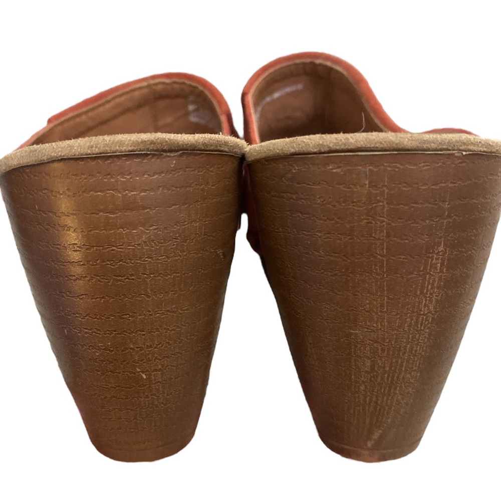 Baretraps Sparrow Rust Boho Festival Suede Fringe Chunky Platform sandals - Picture 5 of 5